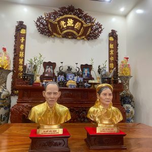 các công đoạn và bàn giao tượng truyền thần