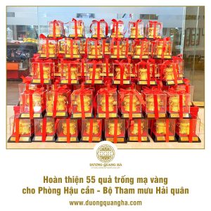HOÀN THIỆN 55 QUẢ TRỐNG ĐỒNG PHÒNG HẬU CẦN - BỘ THAM MƯU HẢI QUÂN