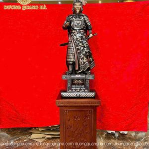 HOÀN THIỆN TƯỢNG CỤ TRẦN QUỐC TUẤN ( HƯNG ĐẠO ĐẠI VƯƠNG ) CAO 90CM