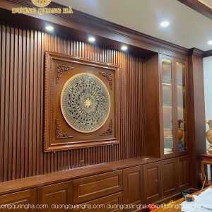 HOÀN THIỆN LẮP ĐẶT MẶT TRỐNG 90CM KJHUNG 1M07 GỖ GỤ TẠI HẢI PHÒNG