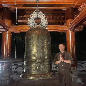 QUÁ TRÌNH LÀM NGUỘI LẮP ĐẶT TREO ĐẠI HỒNG CHUNG 1000KG TẠI HOA SƠN VIÊN SÓC SƠN