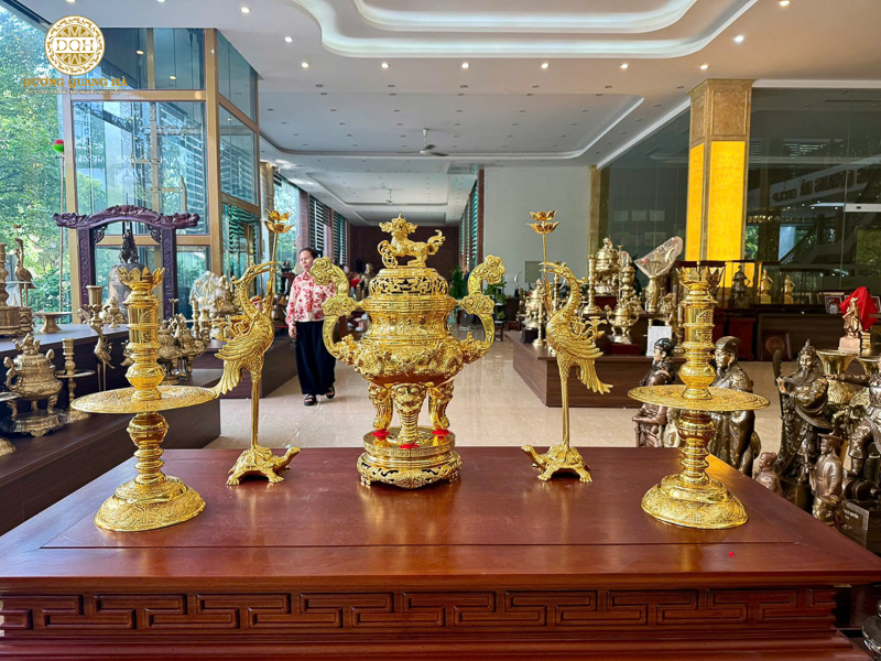 Báo giá bộ ngũ sự bằng đồng