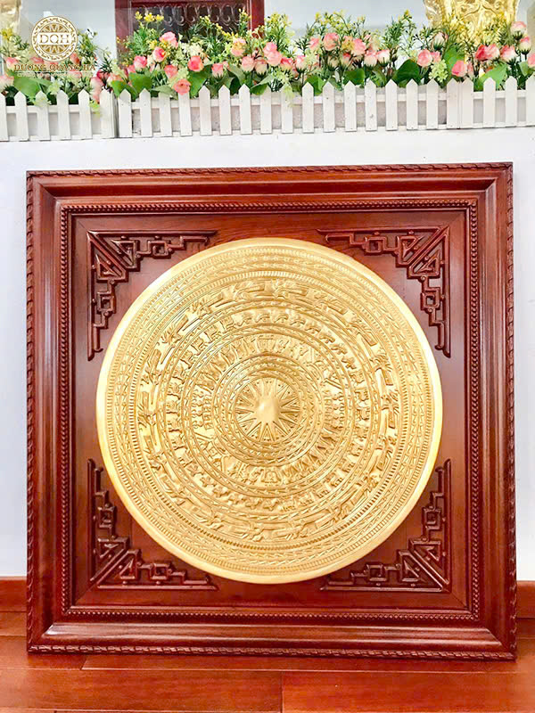 tranh mặt trống đồng treo tường