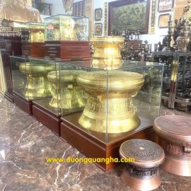 Quả trống đồng trưng bày phòng làm việc – phòng khách
