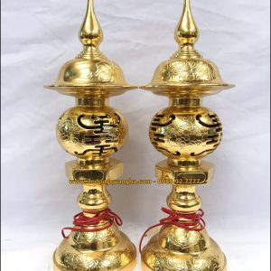 Đèn thờ dát vàng 9999