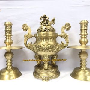 Bộ tam sự đồng vàng rồng nổi