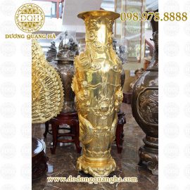 Lọ lộc bình rồng nổi mạ vàng Lọ lộc bình rồng nổi mạ vàng