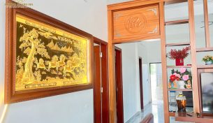 Tranh đồng mỹ nghệ: Vẻ đẹp thủ công tạo dấu ấn cho không gian