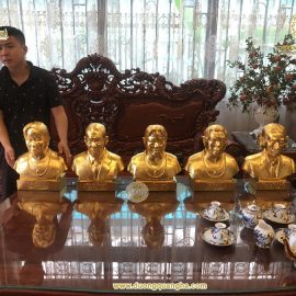 5 pho tượng Truyền Thần dát vàng 9999 đã bàn giao cho khách
