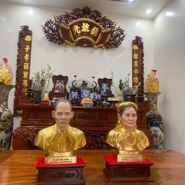các công đoạn và bàn giao tượng truyền thần