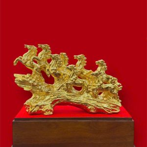 HOÀN THIỆN TƯỢNG BÁT MÃ DÁT VÀNG 9999 HÀNG QUÀ TẶNG 2026 CHO QUÝ KHÁCH HÀNG