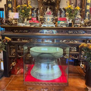 BÀN GIAO QUẢ TRỐNG 60CM MÀU XI XANH GIẢ CỔ CHO NHÀ THỜ KHÁCH HÀNG HÀ NỘI