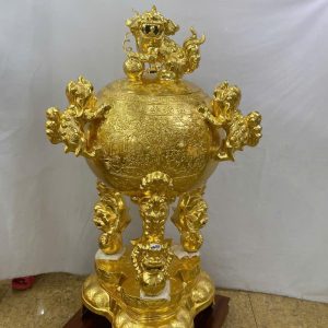 HOÀN THIỆN ĐỈNH CẦU HÀNG ĐẶT THEO YÊU CẦU CỦA KHÁCH HÀNG ĐƯỢC DÁT VÀNG  9999 SIÊU VÍP