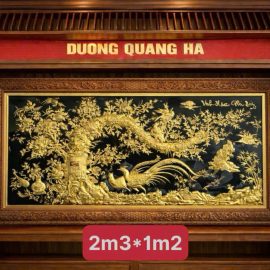 HOÀN THIỆN XONG CÁC MẪU TRANH SIÊU ĐẸP KHUNG GỖ GỤ CAO CẤP 2M3X1M2