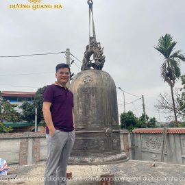 HOÀN THIỆN ĐẠI HỒNG CHUNG 1000KG TẠI CHÙA PHÚC LA HÀ NAM