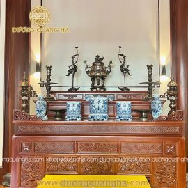 BÀN GIAO BỘ ĐỒ THỜ CAO CẤP CHO THẦY CHÙA TRONG THANH HOÁ