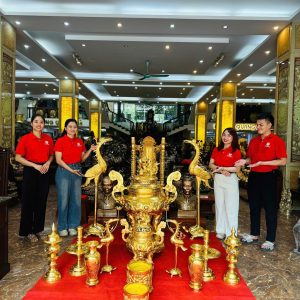 HOÀN THIỆN ĐÓNG GÓI BỘ ĐỒ THỜ DÁT VÀNG 9999 CHO QUÝ KHÁCH ĐỒNG NAI